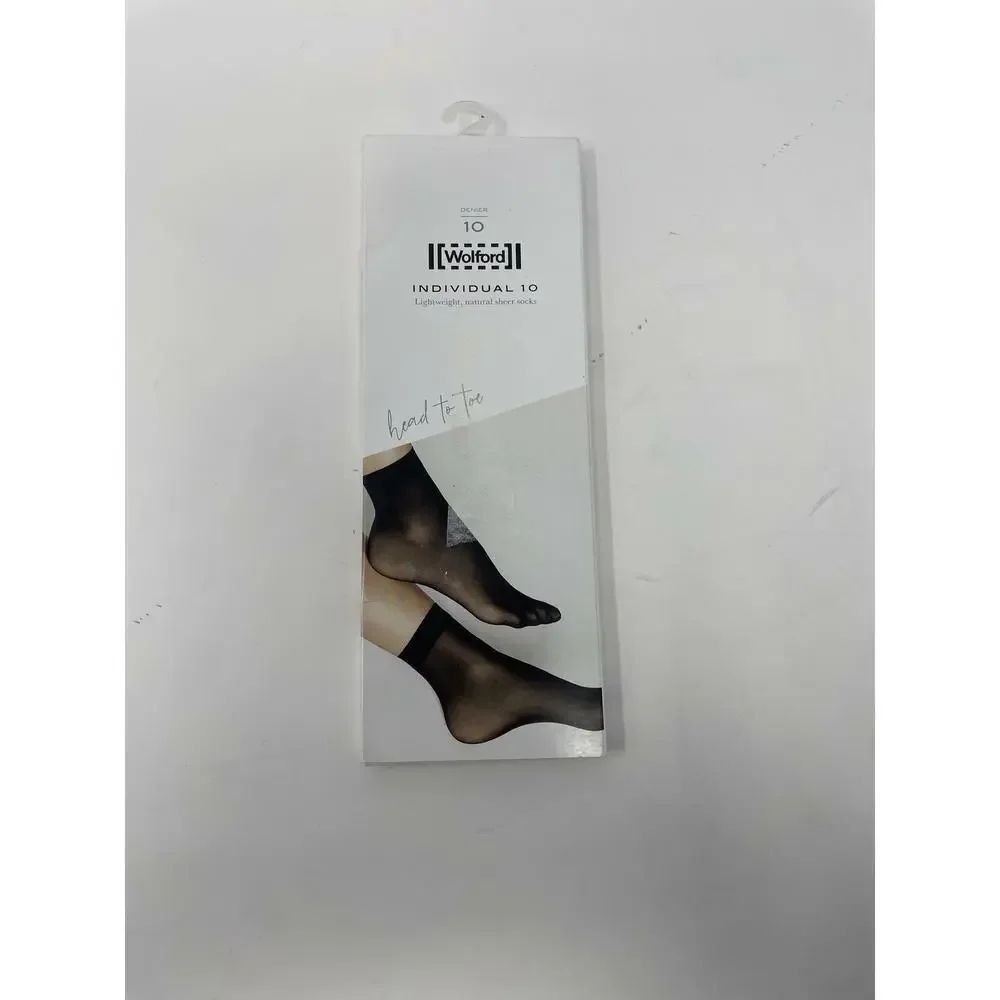 Wolford Women's Gobi Individual 10 Socks Sheer Elegance & Comfort Hosiery M